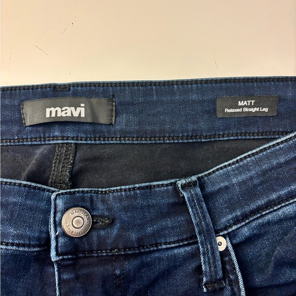 Mavi Men's Matt Size W36/L30 Relaxed Straight Leg‎ Fit dark wash jeans - Picture 5 of 7